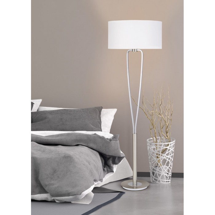 Trio Lampa podłogowa PARIS II 400200107 srebrny...