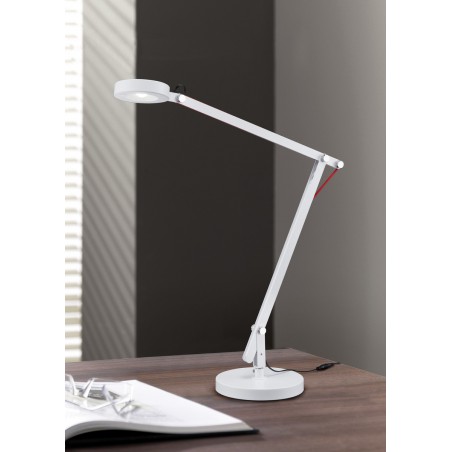 Trio Lampa biurkowa AMSTERDAM 527920101 biały