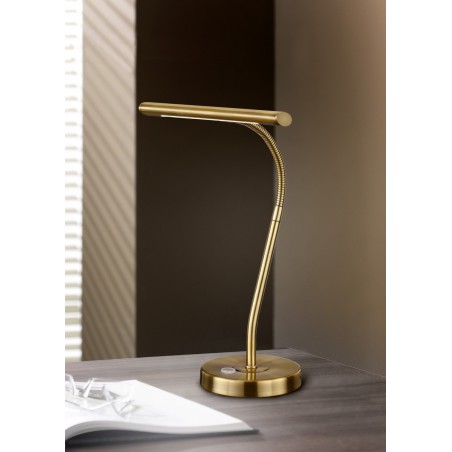 Trio Lampa biurkowa CURTIS 579790108 złoty i odcienie złota