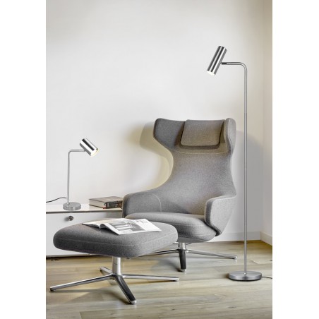 Trio Lampa podłogowa MARLEY 412400107 srebrny i odcienie srebra