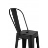Krzesło barowe TOWER BIG BACK 76 ( Paris ) czarne
