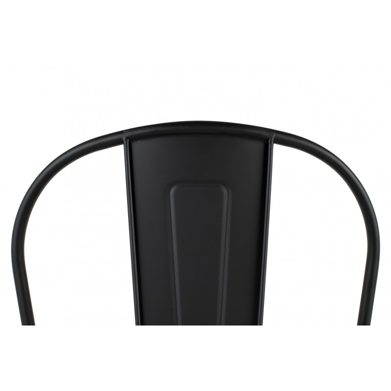 Krzesło barowe TOWER BIG BACK 76  ( Paris ) czarne