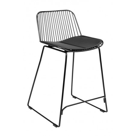 Hoker MILES czarny 66 cm - metal, ekoskóra