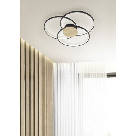 Trio Lampa natynkowa LED SEDONA 673210332 czarny