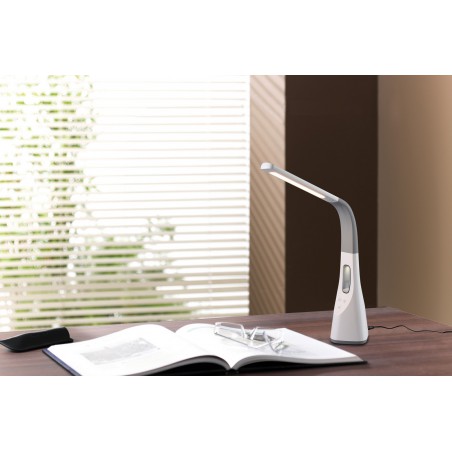 RL Lampa biurkowa VENTO R50381101 biały, szary i odcienie szarości