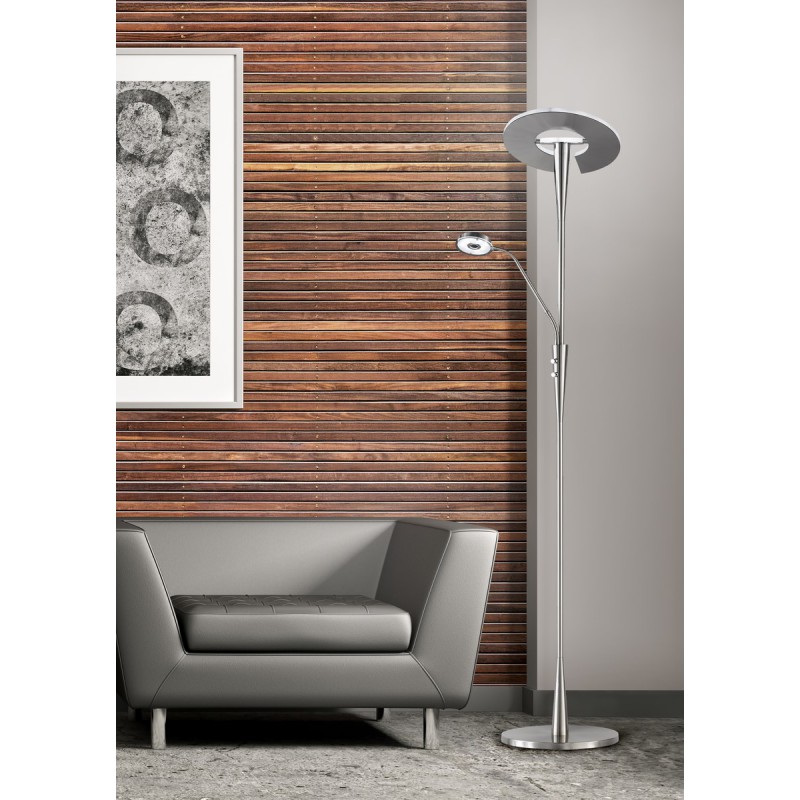 Trio Lampa podłogowa QUEBEC 422710307 srebrny i odcienie srebra