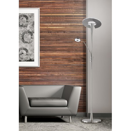 Trio Lampa podłogowa QUEBEC 422710307 srebrny i odcienie srebra