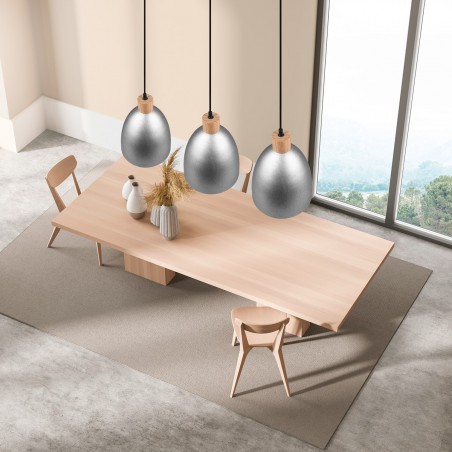 RL Lampa wisząca nowoczesna JAGGER R30681067 srebrny i odcienie srebra