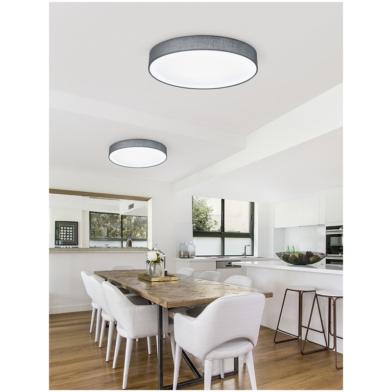 Trio Lampa natynkowa LED LUGANO 621914011 szary i odcienie szarości