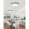 Trio Lampa natynkowa LED LUGANO 621914011 szary i odcienie szarości