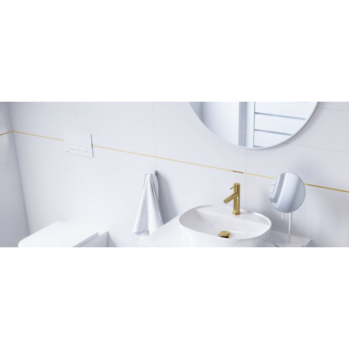 Excellent Platto Przycisk Do Stelaża Shiro Biały