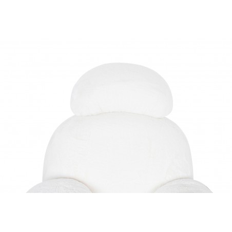 Fotel bujany PLUSH FUR biały