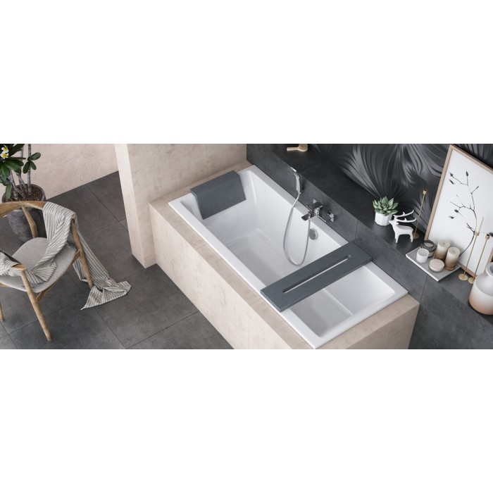 Excellent Półka Wannowa Level 75 cm Szara