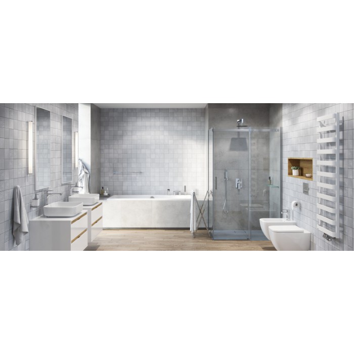 Excellent Kuadro Lustro 100x50cm Biały Mat