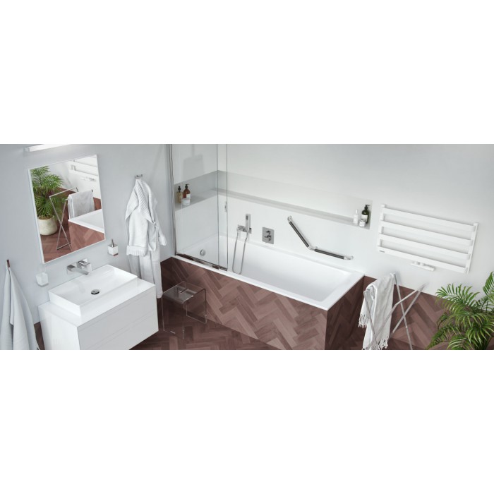 Excellent Kuadro Lustro 80x60cm Biały Mat