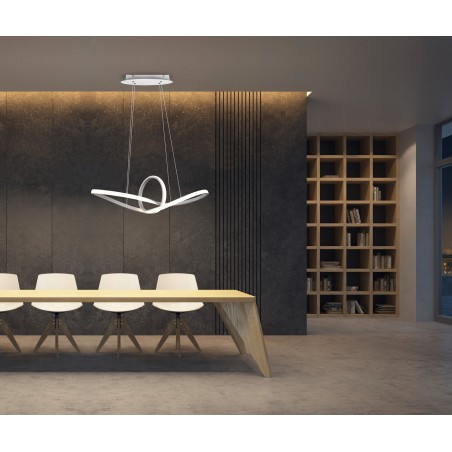 RL Lampa wisząca LED nowoczesna SANSA R32751131 biały