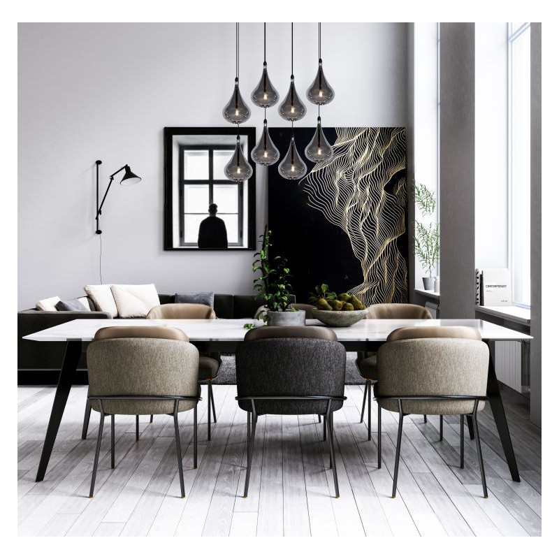 Lucide Lampa wisząca nowoczesna TEARS 70434/28/30 czarny