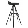 Krzesło barowe LANZA 76 czarne