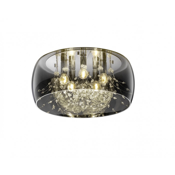 Trio Lampa natynkowa CRYSTEL 616700506 srebrny i odcienie srebra