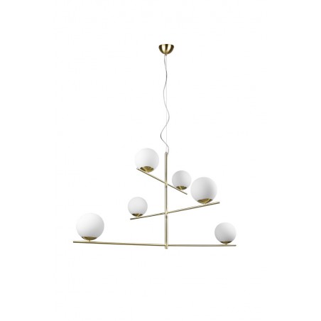 Trio Lampa wisząca nowoczesna PURE 302000608 złoty i odcienie złota