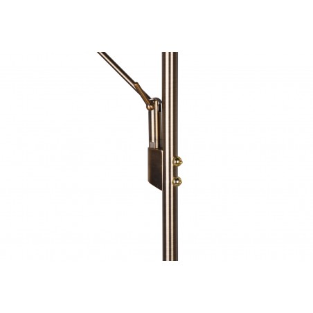 Trio Lampa podłogowa BRANTFORD 425610204 złoty i odcienie złota