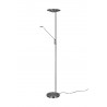 Trio Lampa podłogowa BRANTFORD 425610207 srebrny i odcienie srebra