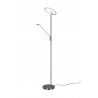 Trio Lampa podłogowa BRANTFORD 425610207 srebrny i odcienie srebra