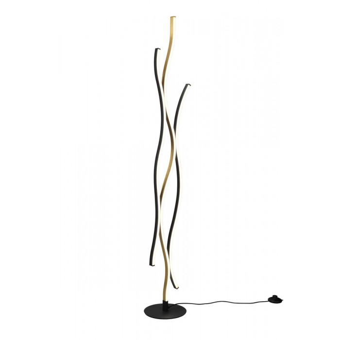 Trio Lampa podłogowa BLAZE 441210308 złoty i odcienie złota