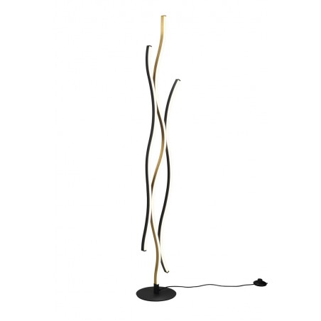 Trio Lampa podłogowa BLAZE 441210308 złoty i odcienie złota