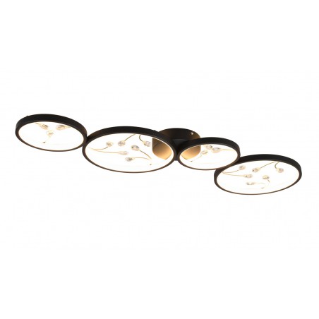 Trio Lampa natynkowa LED GROOVY 642110432 czarny