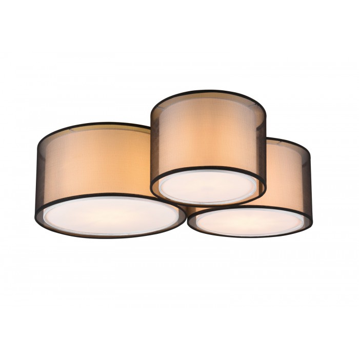 Trio Lampa natynkowa BURTON 611490332 czarny
