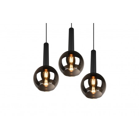Trio Lampa wisząca nowoczesna CLAYTON 310390332 czarny