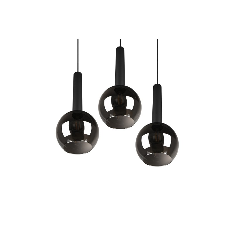 Trio Lampa wisząca nowoczesna CLAYTON 310390332 czarny