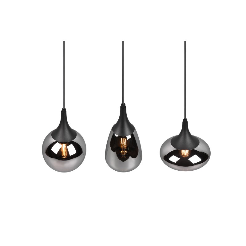 Trio Lampa wisząca nowoczesna LUMINA 317000332 czarny