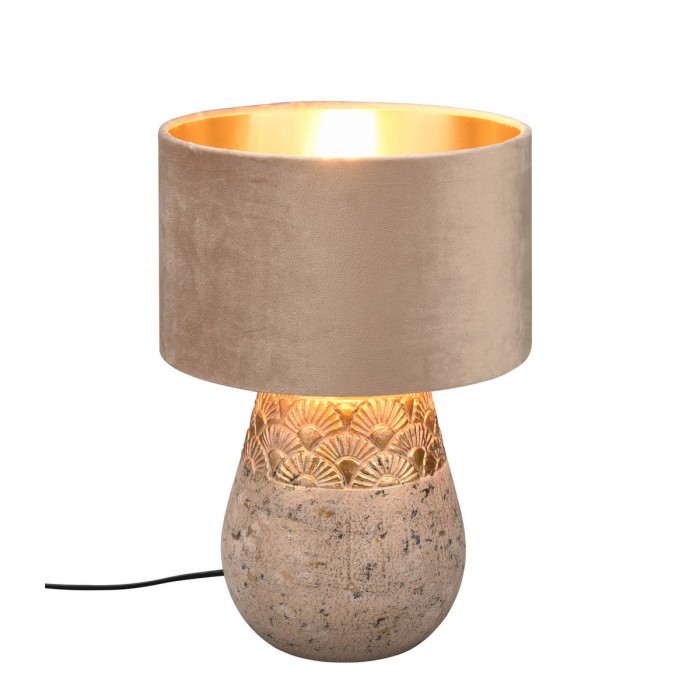 RL Lampa stołowa KIRAN R51231061 szary i odcienie szarości