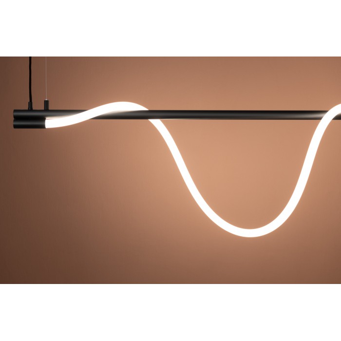 Zaho Lampa wisząca Spritzer 3000K 140 cm czarna