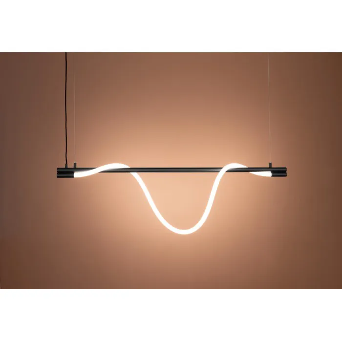 Zaho Lampa wisząca Spritzer 3000K 140 cm czarna