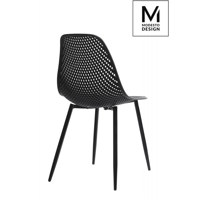 MODESTO krzesło TIVO czarne - polipropylen, metal
