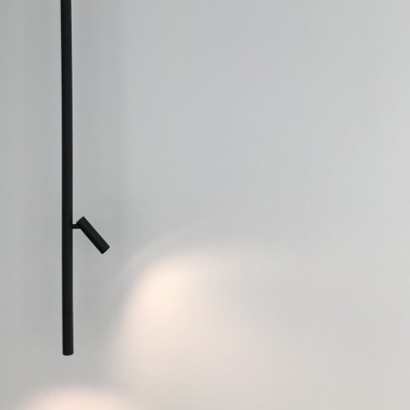 Zaho Lampa natynkowa Bero SD szeroki kąt 55st. 3000K 176 cm czarna