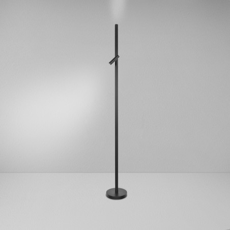 Zaho Lampa podłogowa Bero FL wąski kąt 36st. 3000K 175 cm designerska czarna