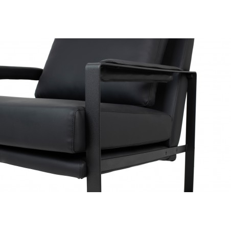 Fotel CAPITAN czarny PU