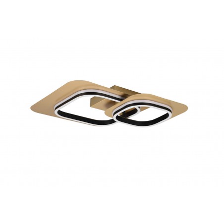 Trio Lampa natynkowa LED LUGO 642910280 czarny, złoty i odcienie złota