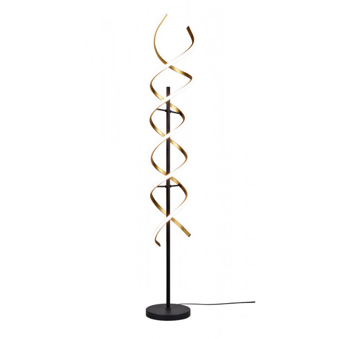 Trio Lampa podłogowa SEQUENCE 441810208 złoty i odcienie złota