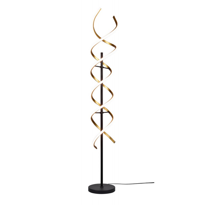 Trio Lampa podłogowa SEQUENCE 441810208 złoty i odcienie złota