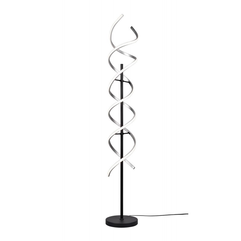 Trio Lampa podłogowa SEQUENCE 441810205 srebrny i odcienie srebra, czarny