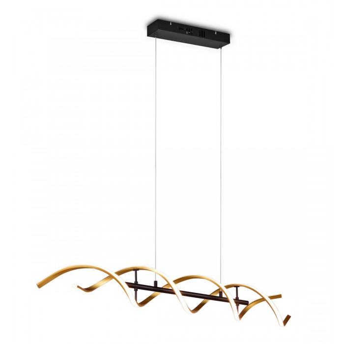 Trio Lampa wisząca LED nowoczesna SEQUENCE 341810208 złoty i odcienie złota