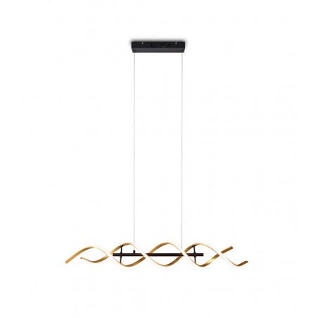 Trio Lampa wisząca LED nowoczesna SEQUENCE 341810208 złoty i odcienie złota