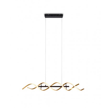 Trio Lampa wisząca LED nowoczesna SEQUENCE 341810208 złoty i odcienie złota