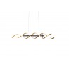Trio Lampa wisząca LED nowoczesna SEQUENCE 341810208 złoty i odcienie złota