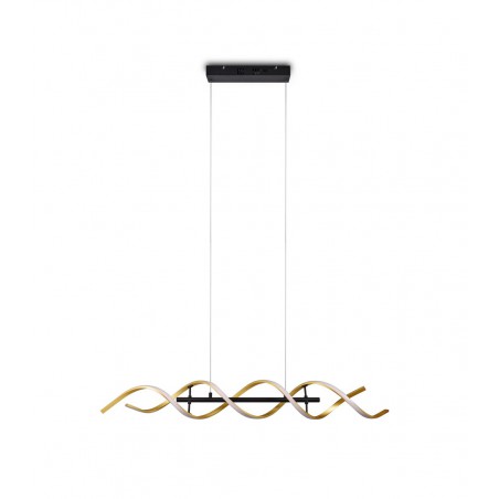 Trio Lampa wisząca LED nowoczesna SEQUENCE 341810208 złoty i odcienie złota